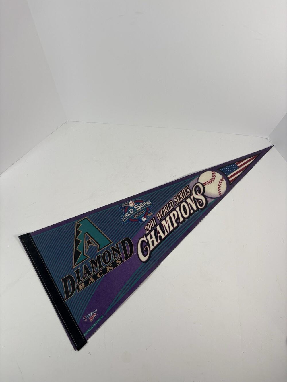 Vintage Arizona Diamondbacks 2001 World Series Champions Wincraft Pennant 30x12